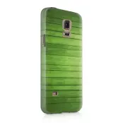 Skal till Samsung Galaxy S5 - Wood - Grön
