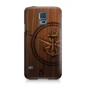 Skal till Samsung Galaxy S5 - Wooden Anchor B