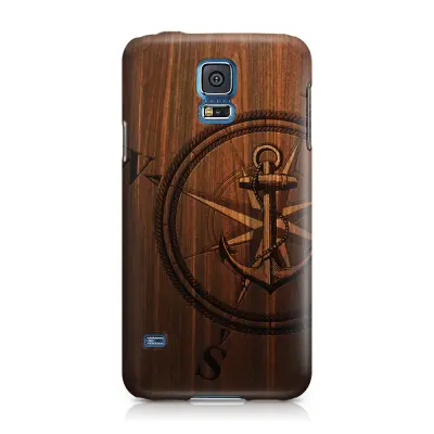 Skal till Samsung Galaxy S5 - Wooden Anchor B
