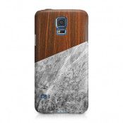 Skal till Samsung Galaxy S5 - Wooden Marble B