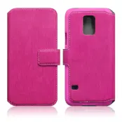 Slim Book Plånboksfodral till Samsung Galaxy S5 Mini - Magenta