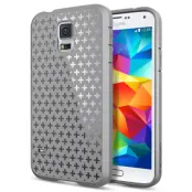 SPIGEN Ultra Fit Capsule skal till Samsung Galaxy S5 i9600 (Grey) + Skärmskydd
