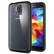 SPIGEN Ultra Hybrid skal till Samsung Galaxy S5 (Svart) + Skärmskydd