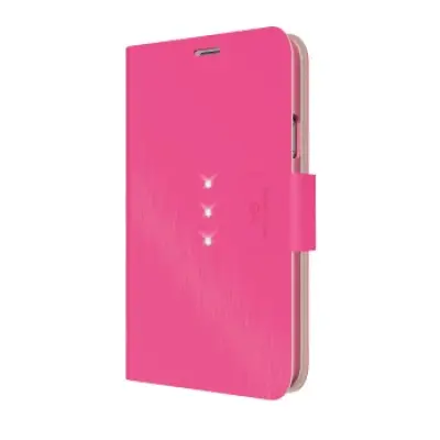 White Diamonds Crystal Wallet Samsung Galaxy S5 - Rosa