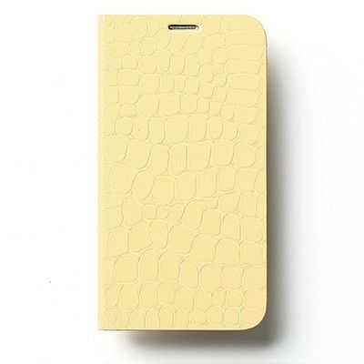 Zenus Bella Inbyggd Spegal Diary Väska till Samsung Galaxy S5 (Gul)