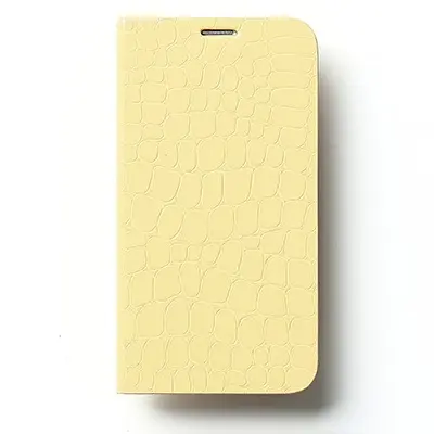 Zenus Bella Inbyggd Spegal Diary Väska till Samsung Galaxy S5 (Gul)