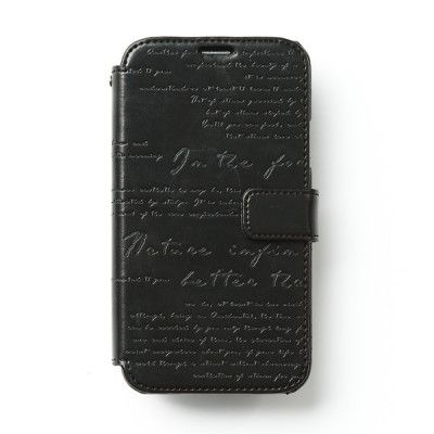 Zenus Lettering Diary Väska till Samsung Galaxy S5 - (Svart)