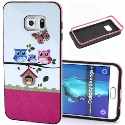 Combo Skal till Samsung Galaxy S6 Edge Plus - Ugglor