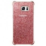 Glitter cover till Samsung Galaxy S6 Edge Plus - Rosa