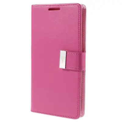 Mercury Rich Diary Plånboksfodral till Samsung Galaxy S6 Edge Plus - Magenta