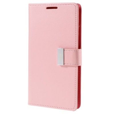 Mercury Rich Diary Plånboksfodral till Samsung Galaxy S6 Edge Plus - Rosa