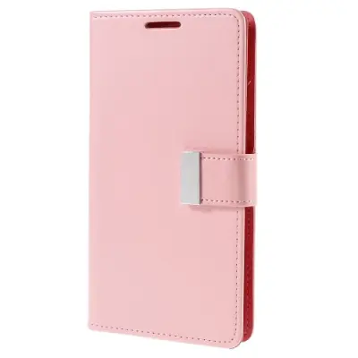 Mercury Rich Diary Plånboksfodral till Samsung Galaxy S6 Edge Plus - Rosa