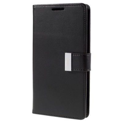 Mercury Rich Diary Plånboksfodral till Samsung Galaxy S6 Edge Plus - Svart