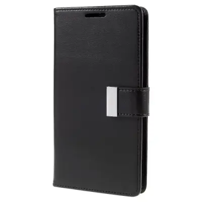 Mercury Rich Diary Plånboksfodral till Samsung Galaxy S6 Edge Plus - Svart