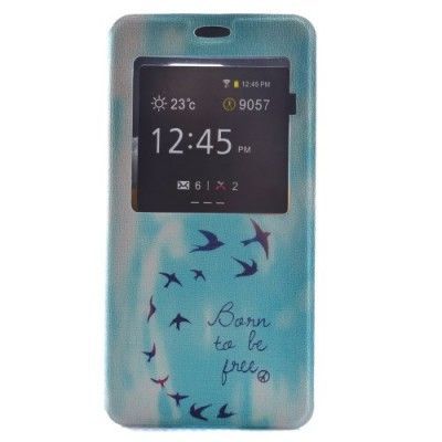 MobilFodral med fönster till Samsung Galaxy S6 Edge Plus - Born To Be Free