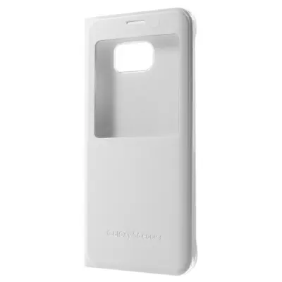Mobilfodral med fönster till Samsung Galaxy S6 Edge Plus - Vit