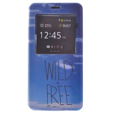 MobilFodral med fönster till Samsung Galaxy S6 Edge Plus - Wild Free