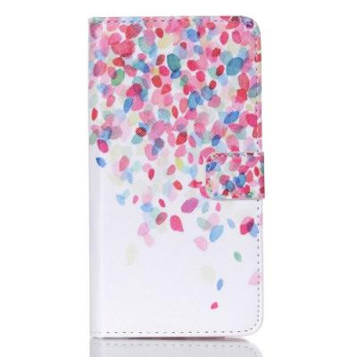 Plånboksfodral till Samsung Galaxy S6 Edge Plus - Colorful Petals