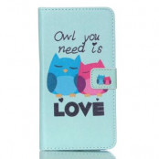 Plånboksfodral till Samsung Galaxy S6 Edge Plus - Owl You Need is Love