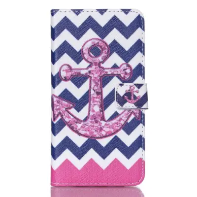 Plånboksfodral till Samsung Galaxy S6 Edge Plus - Rosa Ankare