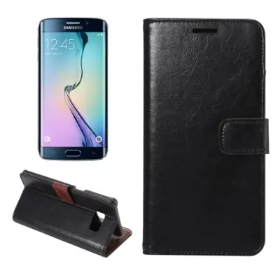 Plånboksfodral till Samsung Galaxy S6 Edge Plus - Svart