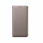 Samsung Galaxy S6 Edge Plus Flip Wallet-PU Gold