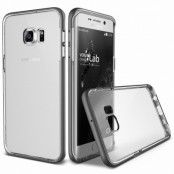 Verus Crystal Bumper Skal till Samsung Galaxy S6 Edge Plus - Steel Silver