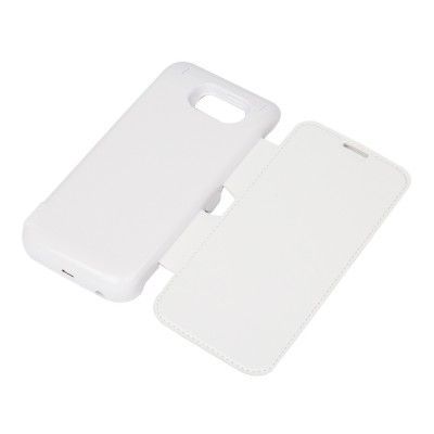 6500mAh Extern Power Case till Samsung Galaxy S6 Edge - Vit