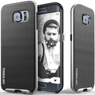 Caseology Envoy Series BaksideSkal till Samsung Galaxy S6 Edge - Mesh Silver