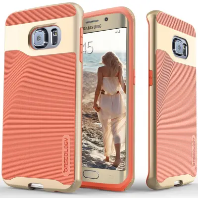 Caseology Wavelength Series BaksideSkal till Samsung Galaxy S6 Edge - Rosa