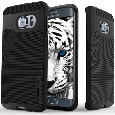 Caseology Wavelength Series BaksideSkal till Samsung Galaxy S6 Edge - Svart