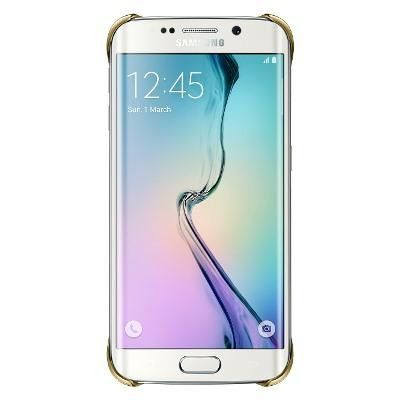 Clear Cover till Samsung Galaxy S6 Edge - Guld