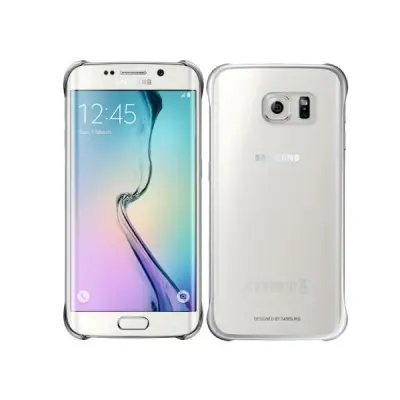 Clear Cover till Samsung Galaxy S6 Edge - Silver