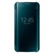 Clear View Fodral till Samsung Galaxy S6 Edge - Grön