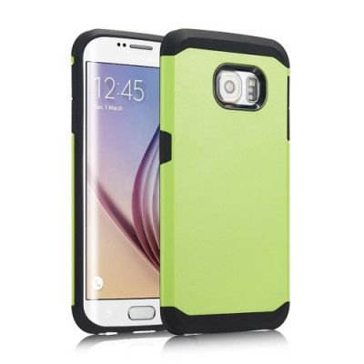 Combo Armor Skal till Samsung Galaxy S6 Edge - Grön