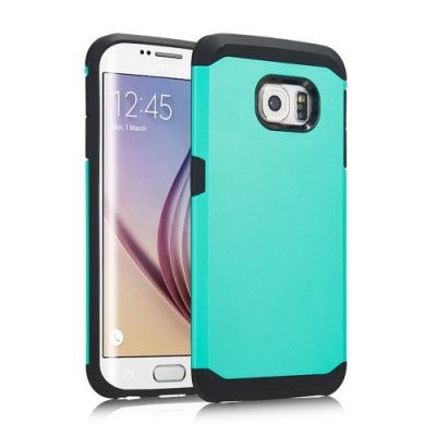 Combo Armor Skal till Samsung Galaxy S6 Edge - Turkos
