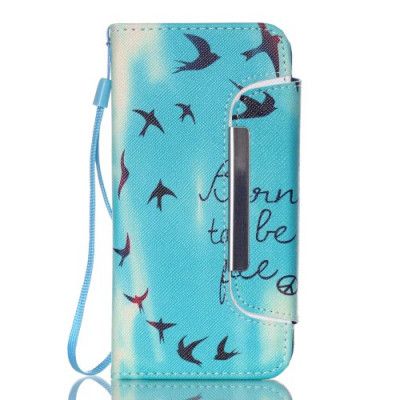 Detachable 2 in 1 Plånboksfodral till Samsung Galaxy S6 Edge - Born To Be Free