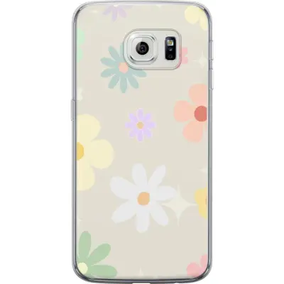 Mobilskal till Samsung Galaxy S6 edge med fejdande blommor