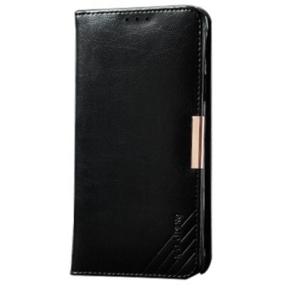 KLD Royal II Wallet i äkta läder till Samsung Galaxy S6 Edge + - Svart