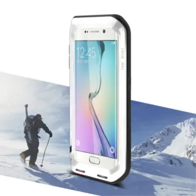LoveMei Extreme Hybrid Skal till Galaxy S6 Edge - Vit