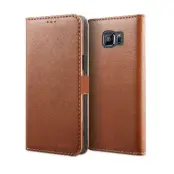 Melkco Plånboksfodral till Samsung Galaxy S6 Edge - Brun