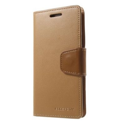 Mercury Sonata Plånboksfodral till Samsung Galaxy S6 Edge - Camel