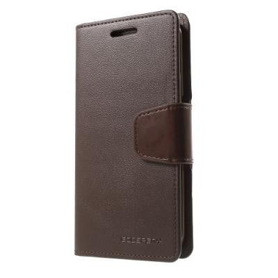 Mercury Sonata Plånboksfodral till Samsung Galaxy S6 Edge - Coffee
