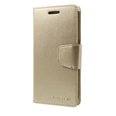 Mercury Sonata Plånboksfodral till Samsung Galaxy S6 Edge - Guld