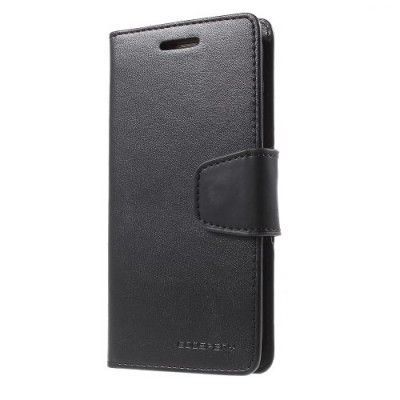 Mercury Sonata Plånboksfodral till Samsung Galaxy S6 Edge - Svart