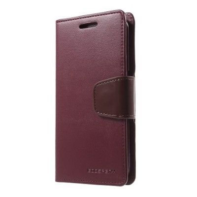Mercury Sonata Plånboksfodral till Samsung Galaxy S6 Edge - Vinröd