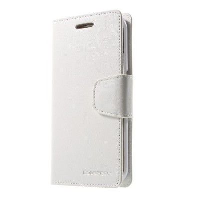Mercury Sonata Plånboksfodral till Samsung Galaxy S6 Edge - Vit