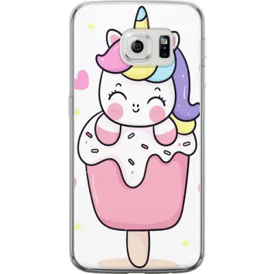 Mobilskal till Samsung Galaxy S6 edge med Glad enhörning