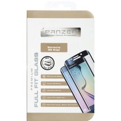 Panzer F-F Curved Härdat Glas Samsung Galaxy S6 Edge - Svart