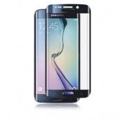 Panzer F-F Curved Tempered Glass Screenprotector Samsung Galaxy S6 Edge+ (Svart)